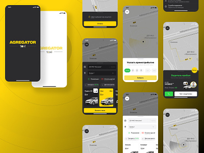 Agregator taxi app agregator app design mobile startup taxi ui