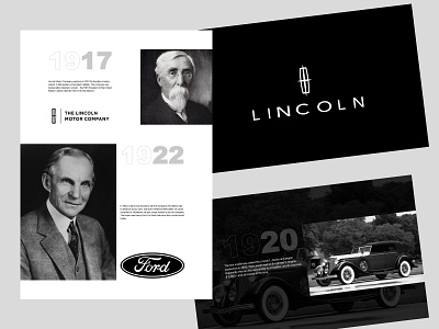Longrid about the history of Lincoln cars branding graphic design history logo ui
