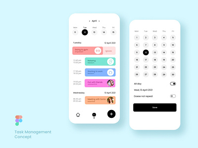 Task Management App app application design figma product ui ui ux user experience user interface ux visual