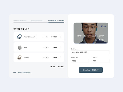 Check out. Daily UI 002 banking card bin button card number checkout cvv dailyui expiration date expiry date hint input payment selection price quantity shopping shopping cart ui ux ui cards ui elements visa