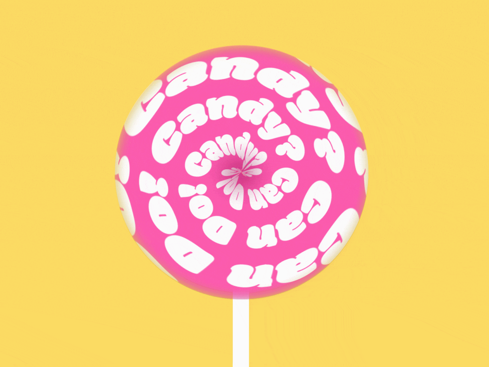 Candy? Can Do! 2d animation adobe aftereffects animated gif animated text animation candy child theme food food animation kinetictypography lollipops loop animation motion graphics repetition text animation type typography animation typography art typography design