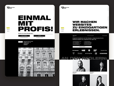 Agency Website for Backslash Seven agency design backslash black white design agency event agency jobs media portfolio seven team typographic webdesign