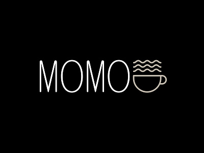 Logo for Coffee Shop Momo bar brand identity branding cafe coffee coffee shop coffee shop logo coffeecup corporate design corporate identity logo design logo designs packaging restaurant sticker sticker design stickers voucher vouchers