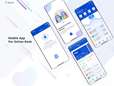 Mobile App For Online Bank mobile ui user experience user flow userinterface uxui