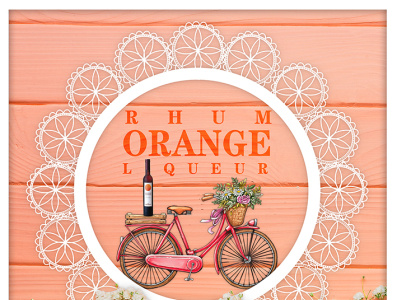 Rhum Orange Liqueur promo branding design graphic design marketing