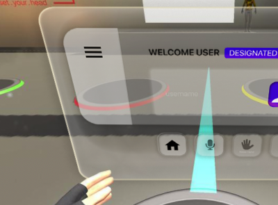 VR project UI design