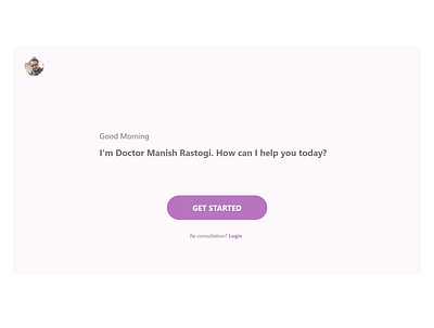 Doctor Landing page design doctor app health app minimal ui ux web