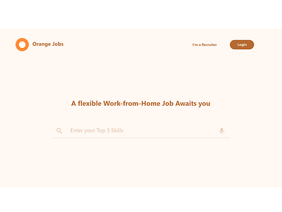 Work from Home Job Board app design ideation job board minimal ui ux web