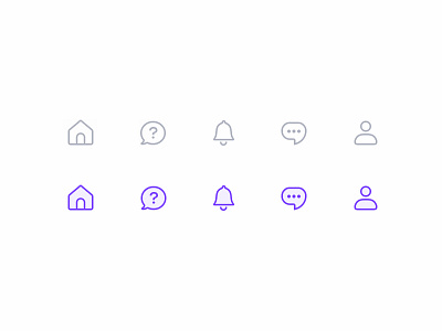 Slon for iOS - Icons flat fresh icon icons illustrator line minimal new purple thin