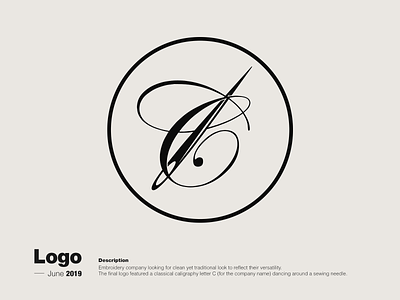 Logo Creation - Embroidery Company branding design flat illustration illustrator logo minimal