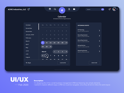 Simplified CRM User Interface app figma minimal product design ui ux web