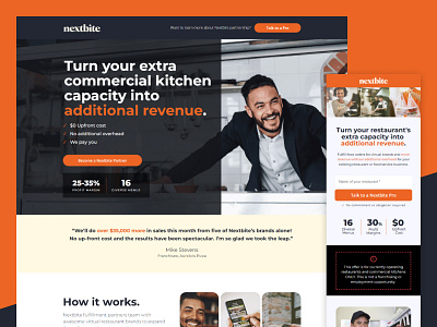 Landing Page Design // Nextbite