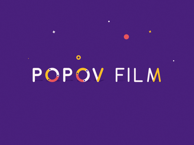 Popov Film animation design gif motion type