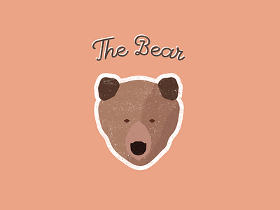 Bear bear brown design designer experimental grunge illustration
