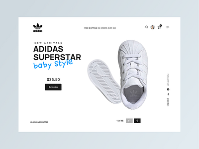 Adidas Superstar Home adidas baby photography shoes ui ui design ui ux ui ux web ux uxdesign website