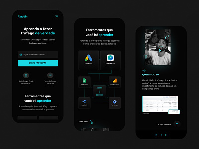 Landingpage Aladdin - Mobile mobile ui ui uidesign ux ux ui uxdesign