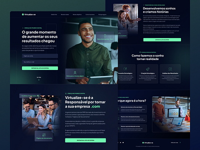 Marketing Agency Lading Page agency company corporate landingpage marketing marketing landing page ui uidesign ux uxdesign
