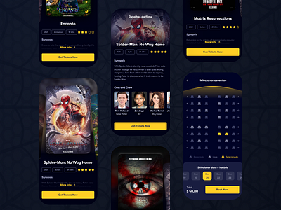 Cinema App Design cinema app heroes app kacio design marvel app mobile app movie app movie booking movies spider app spider man app streaming app ticket app ticket booking tv app ui design ux design ux ui design