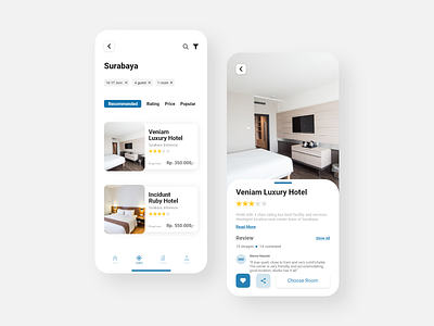 Hotel Booking Mobile App - Redesign adobe xd adobe xd photoshop ui ux adobexd hotel app hotel booking ui ui ux ui design uidesign uiux user interface user interface design userinterface