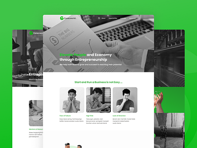 Conecworld Company Profile Website company profile landing page startup ui ui design uidesign user experience design user interface user interface design ux ux design web design website design