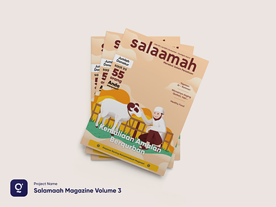 Salamaah Magazine Volume 3 brand branding design freelance graphic design logo magazine marketing mockup project