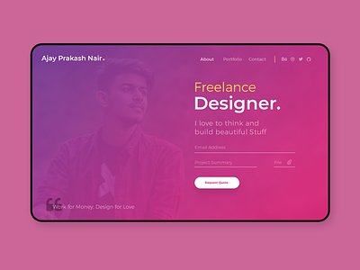 Freelance Designer UI design graphic design minimal ui ux vector web website