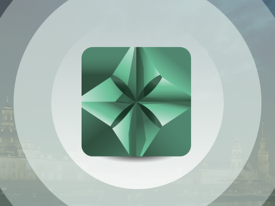 Happenings App Icon app app icon cootie catcher green happening icon