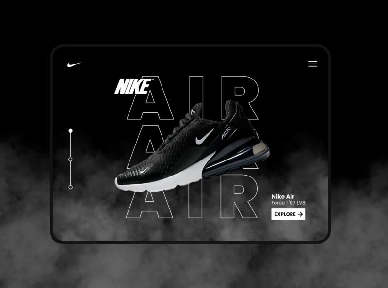 Nike landing page concept by Johan Issac on Dribbble