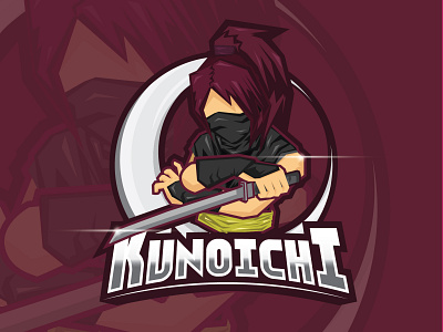 Kunoichi Esport Logo Concept app art branding design graphic design icon illustration illustrator logo vector