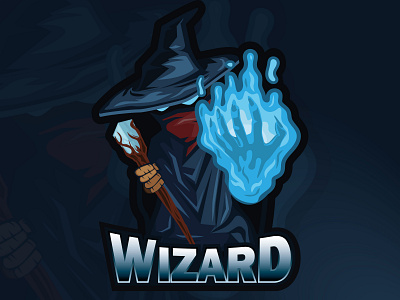 Wizard Esport Logo Concept art branding design graphic design illustration illustrator logo vector