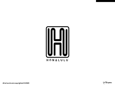 HONALULU Logo Concept branding dayagraphics design flat illustration illustrator logobrand logobranding logofolio logotype minimal