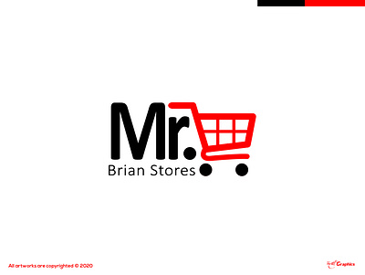 Mr.Brian Store Logo Concept branding dayagraphics design event branding flat illustration logobrand logobranding logotype minimal online online shop online shopping online store