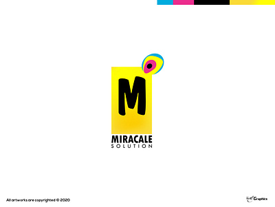 MIRACALE SOLUTION logo concept branding dayagraphics design flat illustration illustrator logobrand logobranding logotype minimal