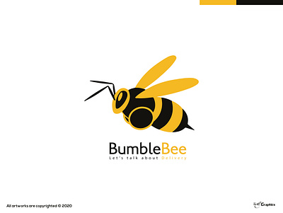 BumbleBee logo concept branding dayagraphics design illustration illustrator logobrand logobranding logotype minimal ui