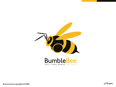 BumbleBee logo concept branding dayagraphics design illustration illustrator logobrand logobranding logotype minimal ui