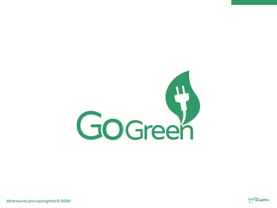 GoGreen branding dayagraphics design flat illustration illustrator logobrand logobranding logotype minimal