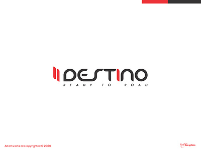 DESTINO logo concept branding dayagraphics design flat illustration illustrator logobrand logobranding logotype minimal vector