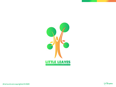 Little leaves logo concept branding dayagraphics design flat illustration illustrator logobrand logobranding logotype minimal vector