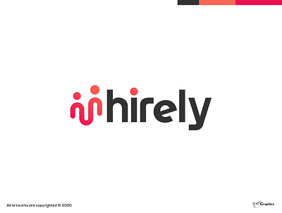 hirely branding dayagraphics design illustration illustrator logo logobrand logobranding logotype minimal