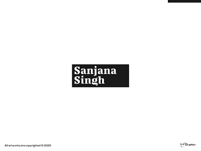 Sanjana Singh Logo branding dayagraphics flat illustration illustrator logo logobrand logobranding minimal sanjana singh sigh vector