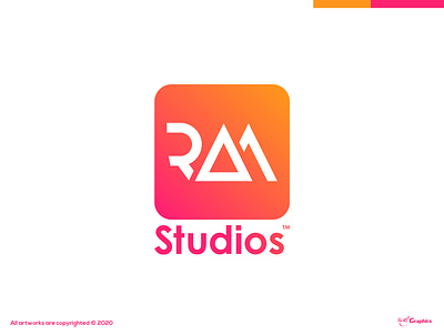 ram studios branding dayagraphics design event branding illustration illustrator logo logobrand logobranding logotype minimal ram studios vector