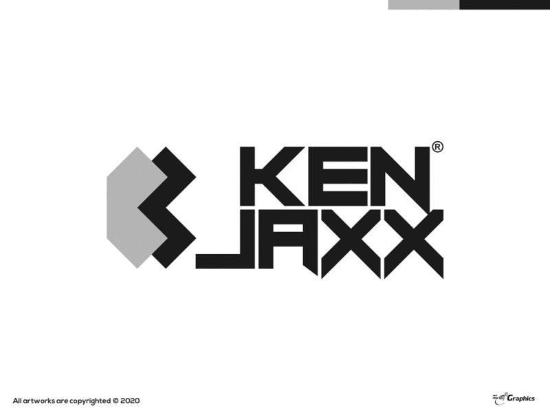 KEN JAXX logo rebrand | Daya Graphics