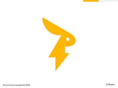 Power Rabbit Logo Identity | Buy This Logo concept logo dayagraphics design electric logo illustration logo logobrand logobranding logotype minimal power logo power rabbit rabbit logo yellow rabbit