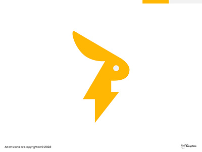 Power Rabbit Logo Identity | Buy This Logo concept logo dayagraphics design electric logo illustration logo logobrand logobranding logotype minimal power logo power rabbit rabbit logo yellow rabbit