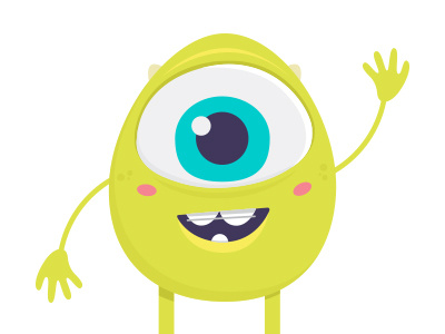 Mike baby baby cute green mike monsters university