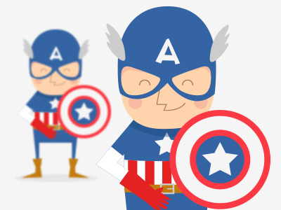 Captain America america avengers blue capitain illustration marvel red