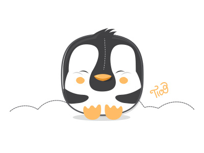 Pinguin's Baby baby cute ice ilustration pinguin