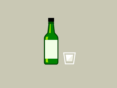 Icon 11: Soju challenge drink icon illustration kneadle korean soju