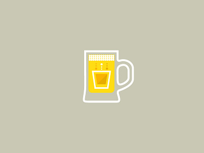 Icon 13: Soju + Beer beer challenge drink icon illustration kneadle korean soju somaek