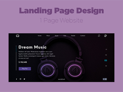 Landing Page Website Mockup Design landing design landingpage mockup ui ui ux ui design web design